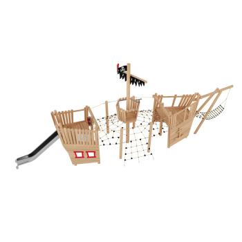 Robinio Schiff Kapitän Schwarzbart