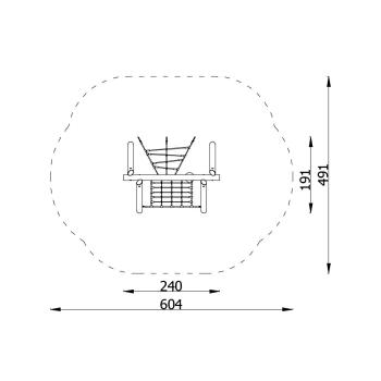 Robinio Kletternetzkombination