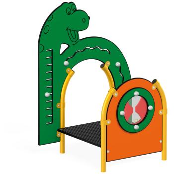Dino Podest mit Motorik-Spiel