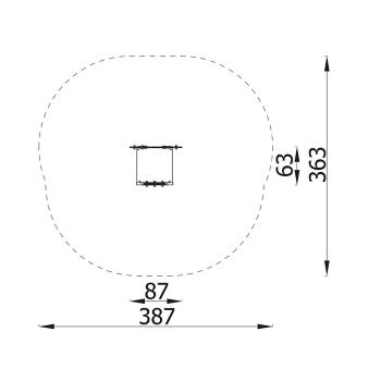 Dino Podest mit Motorik-Spiel
