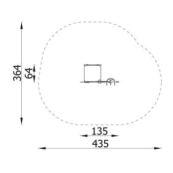 Dino Kinder-Messlatte