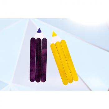 Bunte Stifte aus Holzstäben