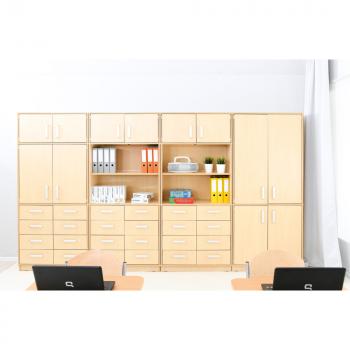 Kombihochschrank B mit Schubladen, H 203, auf Sockel (Flexi 26)