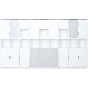 Möbelsatz Quadro 116-180°, weiss