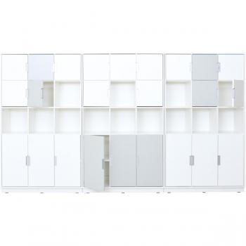 Möbelsatz Quadro 116-180°, weiss