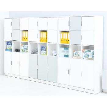 Möbelsatz Quadro 116-180°, weiss