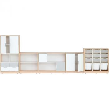 Möbelsatz Quadro 180-180° - Ahorn