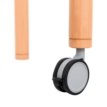 Mobiler Flexi Tisch, rechteckig, TH 76 cm - Buche