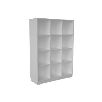 Quadro (Set 217W) - Schrank H 163 mit 2 Mittelwänden und Einlegeböden, B 116, weiss