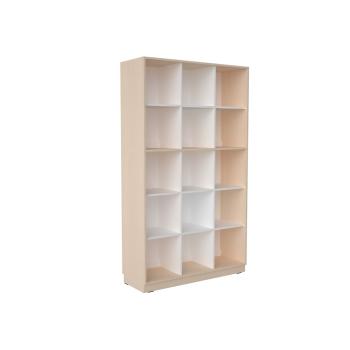 Quadro (Set 218) - Schrank H 201 mit 2 Mittelwänden und Einlegeböden, B 116, Ahorn