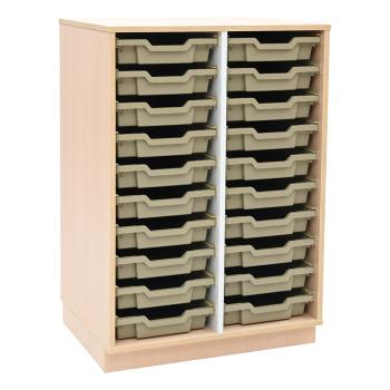 Regal M+ + 20 beige Behälter  (Quadro 286)