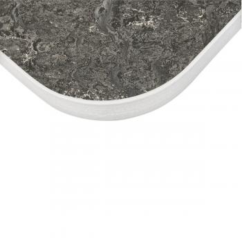 Flüstertisch PLUS 5, wellenförmig gross, Tischhöhe 71 cm - graphit