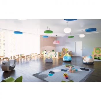 Kindergarten-Gruppenraum Quadro mit Schrankset Flora