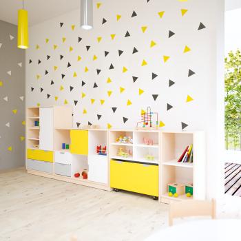 Krippe Gruppenraum Quadro mit Sensorischer Ritterburg