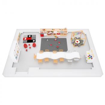 Krippe Gruppenraum Quadro Kontraste