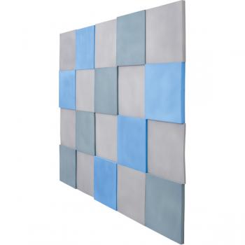 Akustik-Wandpaneele-Set 2, Quadrate