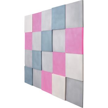 Akustik-Wandpaneele-Set 3, Quadrate