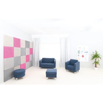 Akustik-Wandpaneele-Set 3, Quadrate