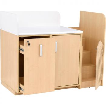 Wickelkommode, B 147,5, Treppe rechts