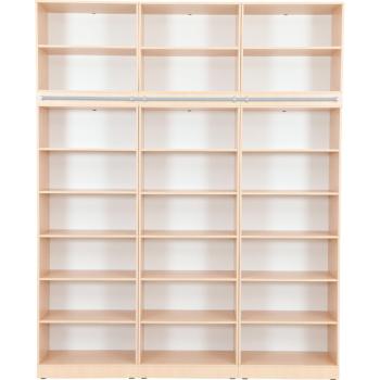 Regalwand, T 48, 3-reihig - Ahorn (Grande 41)