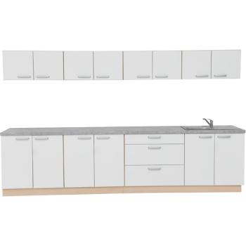 Grande Küchenausstattung, Breite 328 cm, Küchenausstattung 2