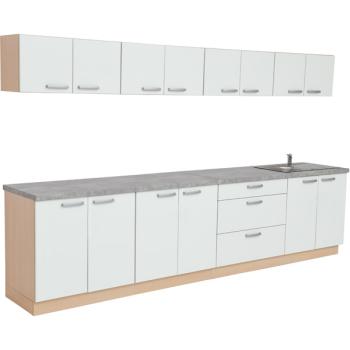 Grande Küchenausstattung, Breite 328 cm, Küchenausstattung 2
