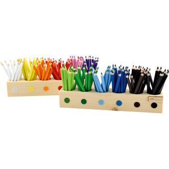 Stiftehalter mit Dreikantstiften 12x12 Farben