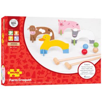 Holz-Krocketset, Bauernhoftiere