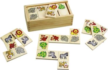 Holz-Dominospiel -Safari