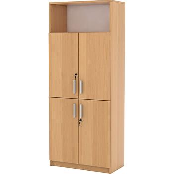 EXPO Schrank 185, viertürig, mit Ablagefach, Buche