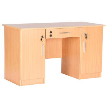 Schreibtisch Vigo mit 1 Schublade und 2 Türen, jeweils abschliessbar
