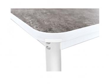 Flüstertisch 2, trapezförmig, Seite 120 cm, Tischhöhe 53 cm - graphit