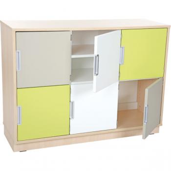 Schrank M mit 6 Türen, B 116 (Quadro 29)