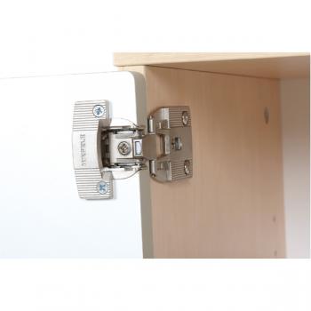 Asymmetrischer Schrank M, B 116 - weiss/grau (Quadro 39-180°)