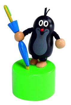 Maulwurf mit Regenschirm