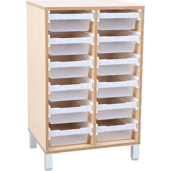 MyTibo GmbH - Schrank Premium mit 12 Behälter, Breite 56 cm