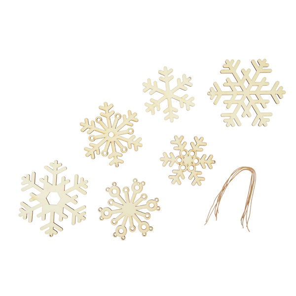 MyTibo GmbH - Holz-Anhänger - Schneeflocke