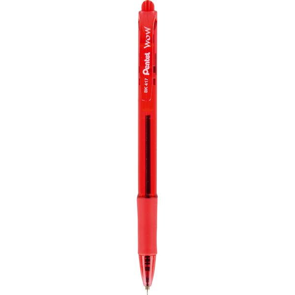 Druckknopf-Kugelschreiber Pentel, rot