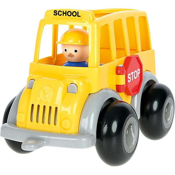 Schulbus mit Spielfigur