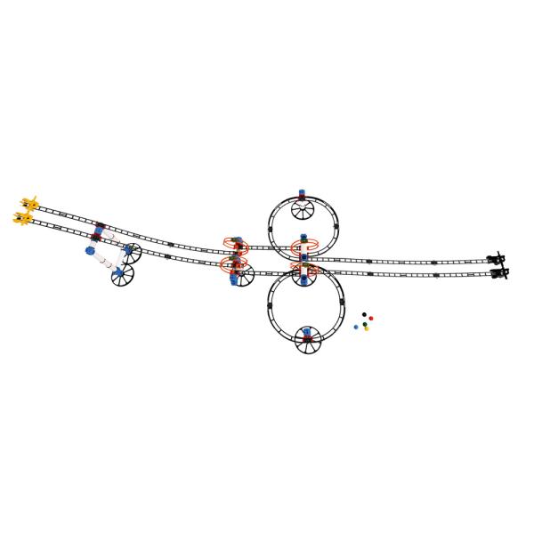 Kugelbahn Weltall, 166 Teile