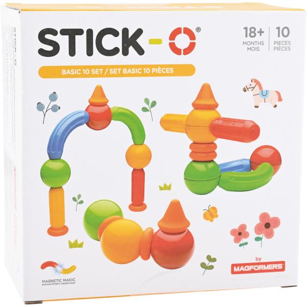 Magformers Stick-0, Peekaboo, Basisset, 10 Teile