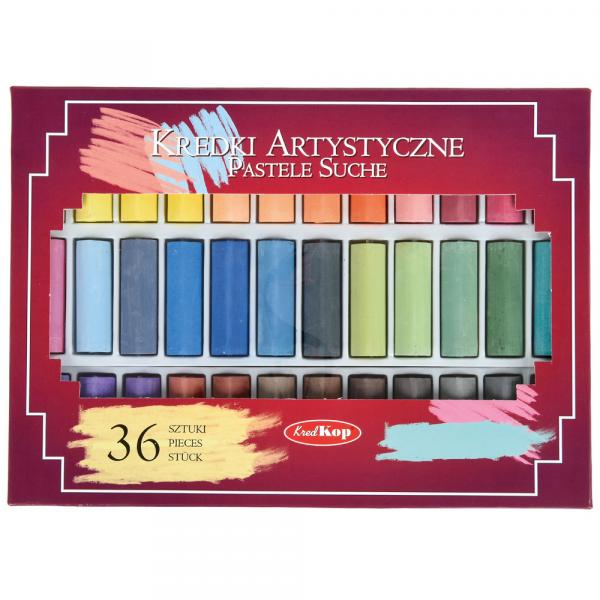 Pastellkreide, dick, 36 Farben