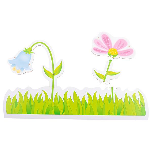 Wandpuzzle - Wiese mit 2 Blumen