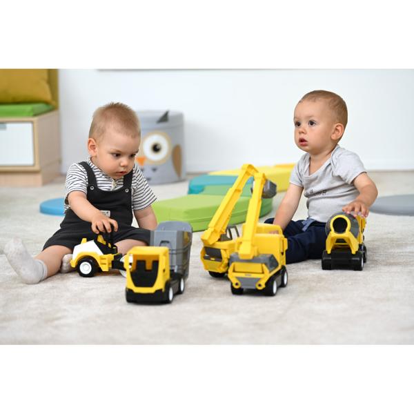 Baufahrzeuge Tech Truck - OG orange-grau - Betonmischer