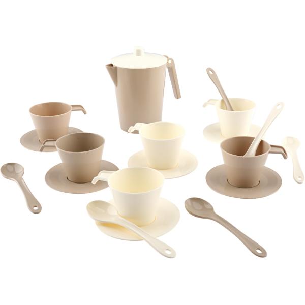 Kaffeeservice Pastell, 19 Teile