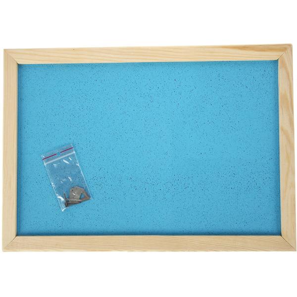 Farbige Korktafel 90 x 120 cm - hellblau
