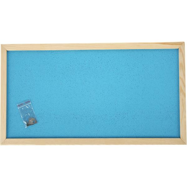 Farbige Korktafel 100 x 200 cm - hellblau