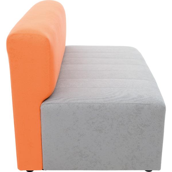 Sofa Modern, grau-orange