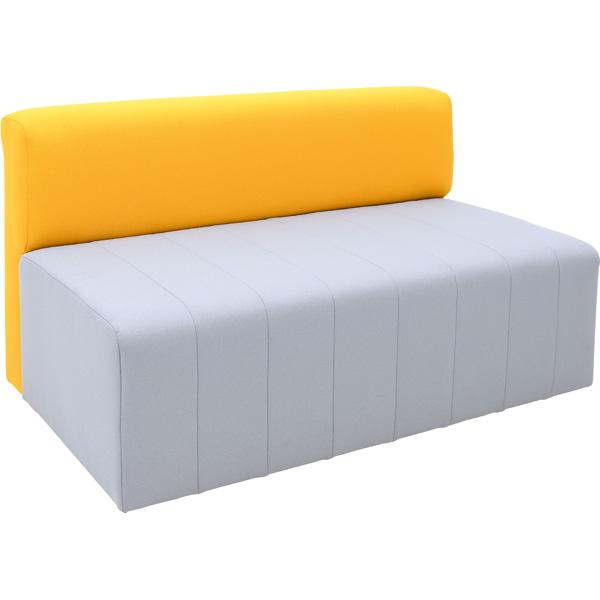 Sofa Modern Plus, grau-senf