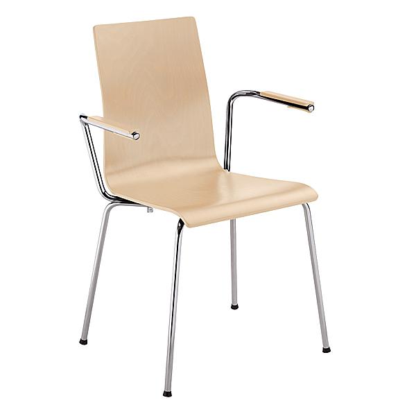 Stuhl CAFE, SH 45 cm, mit Armlehne - Buche